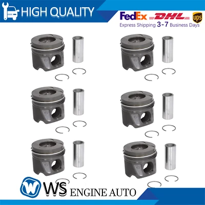 For Mercedes-Benz Sprinter E350 S350 CLK OM642 3.0L Diesel 2004-23 Piston Kit - Image 1 of 3