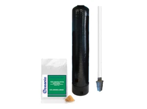 Replacement Water Softener Tank + Softening Resin, Riser Tube | 12"x 52" 2 Cu ft - Picture 1 of 6
