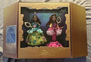 Anastasia & Drizella Set Bambole Designer Limitato Cenerentola Disney Midnight D23 - Foto 1 di 6