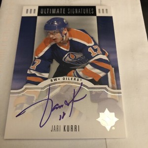Jari Kurri HOF 2007-08 UD Ultimate Collection Ultimate Signatures US-JK Auto