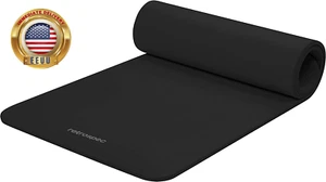 Solana Yoga Mat 1/2" Thick W/Nylon Strap for Men & Women - Non Slip Exercise Mat - Picture 1 of 7