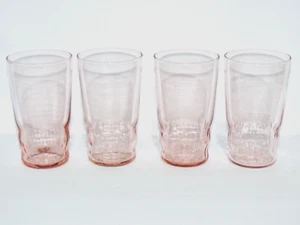 Vetro depressione rosa 4 costole 10 oz. - Foto 1 di 2