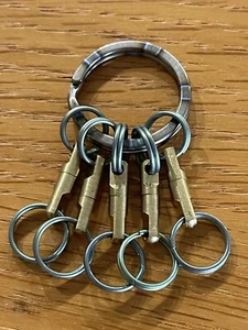Titanium Carabiner, EDC Keychain Key Ring, Green Anodize, 2-1/8in/54mm - Picture 1 of 11