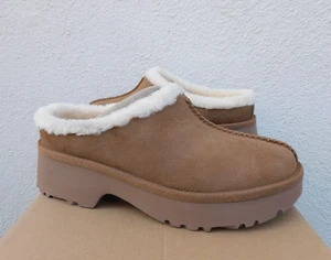 UGG SUEDE/ WOOL 2" NEW HEIGHTS COZY CLOG PLATFORM SHOES, WOMEN US 6/ EUR 37 ~NEW - Picture 1 of 4