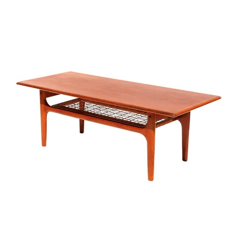 Mid Century Modern Vintage Teak Coffee Table by Trioh Møbler Cover