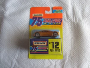 Matchbox 75 Challenge #12 Gold Audi Avus NIP - Picture 1 of 3