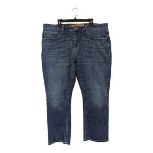 Rock & Roll Denim Mens 42x30 Double Barrel Stackable Relaxed Bootcut Blue Jeans - Picture 1 of 6