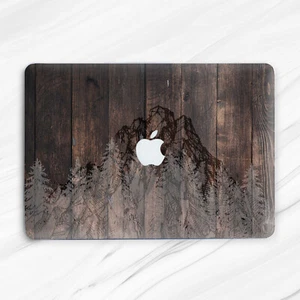 Holz Wald Berg Natur Hartschalenhülle Cover Macbook Pro Air Retina 11 12 13 15 - Bild 1 von 6