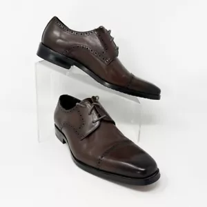 Scarpe eleganti Oxford Gifennse da uomo marroni in pelle fatte a mano, taglia 8 - Foto 1 di 12