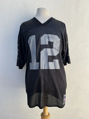 Camiseta deportiva de colección Reebok Rich Gannon #12 Oakland LA Las Vegas Raiders para hombre adulto grande Foto 1 de 4