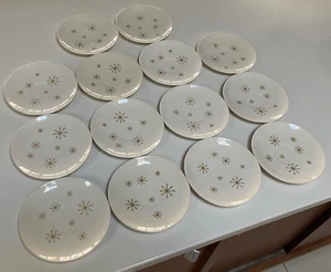 Vintage Royal China Ironstone "Star Glow" Saucers USA Mid Century Modern - Picture 1 of 7