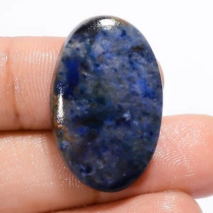 Natürlicher Dumortierit ovale Form Cabochon loser Edelstein 25Ct 27X17X5 mm OA-6956 - Bild 1 von 5