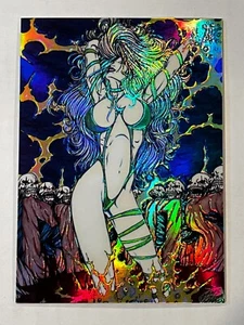 Lady Death 1 (1994) Serie I #62 Green Hell HOLOCHROME Parallel😍💥 - Bild 1 von 2