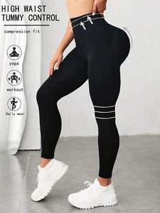 High Waisted Yoga Pants for Women Leggings for Women Yoga Pants Soft Stretch - Picture 1 of 32