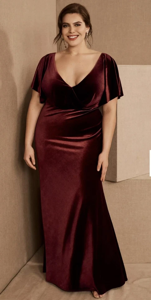 Бархатное платье BHLDN Jenny Yoo Ellis - размер 12 - Изображение 1 из 4