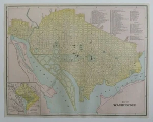 1897 Map of Washington District of Columbia - Picture 1 of 1