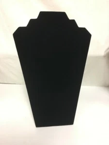 Schwarz Samt Halskette Schmuck Display Organizer Ständer 12,5 Zoll - Bild 1 von 3