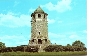 CT Postcard Rockville Conn Memorial to our War Veterans Tower Vets Military - Picture 1 of 2