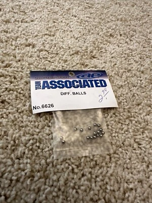 Associated RC10 6 Gear Transmission Diff Balls Polished Steel Silver (16) 6626 - Image 1 of 2