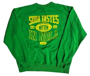 Poppi Soda Tastes Better In New Orleans Nola Merch Sweatshirt Adult L USA Made - Picture 1 of 7