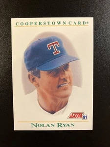 1991 Score Cooperstown Karte #B7 Texas Rangers Nolan Ryan - Bild 1 von 2