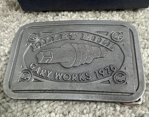 Uss USA Stahl Billet Mill Gary Works 1976 Gürtelschnalle von Hit Line USA - Bild 1 von 8
