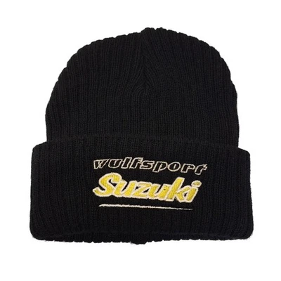 GORRO OFICIAL WULFSPORT SUZUKI NEGRO AMARILLO 100% ACRÍLICO BC13151 Foto 1 de 2