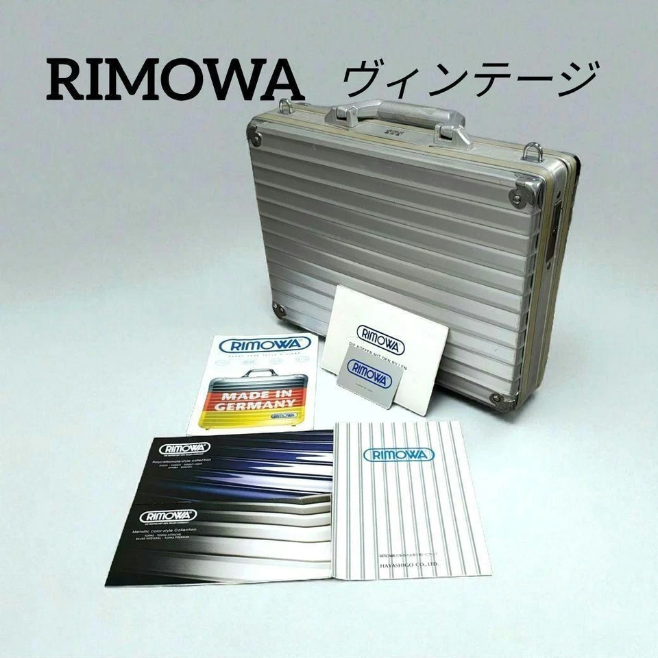 RIMOWA Valigetta con attacco in alluminio valigetta argento vintage - Immagine 1 di 4