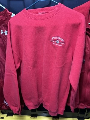 Suéter Wisconsin Badgers Cuello Redondo Vintage Hombre’s 1999 90’s Rose Bowl🏈🚀💯 Foto 1 de 4