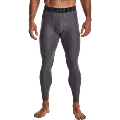 Medias de compresión Under Armour HeatGear para hombre gris capa base correr deportes Foto 1 de 4