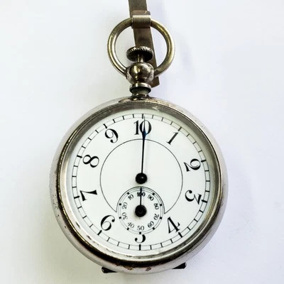 Podómetro francés de doble esfera Henri Chatelain de principios de 1900 de colección Foto 1 de 4