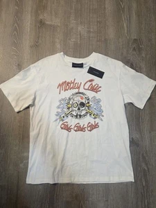 NWT Topshop Motley Crue White Graphic Tee And Finally New With Tags Med - Picture 1 of 4