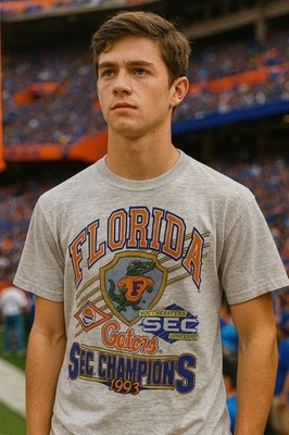 VTG 1993 Florida Gators SEC Champions T-Shirt Youth XL 18-20 Gray TL Sportswear - Image 1 of 4