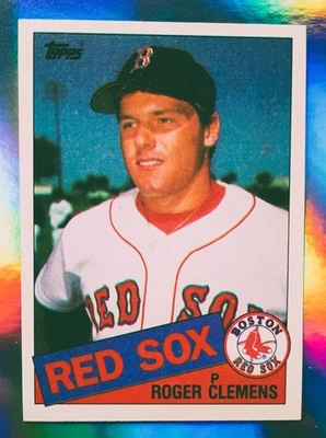 Tarjeta de novato Roger Clemens 1985 Topps #181 Boston Red Sox RC CASI NUEVA-COMO NUEVA Foto 1 de 2