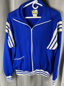 Vintage Net Worth Mens Sz L Varsity Tennis Jacket Triple Knit - Picture 1 of 10