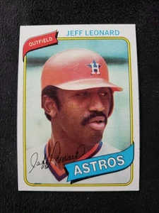 ⚾1980 Topps #106 Jeff Leonard Rookie Card RC⚾Near Mint⚾ - Picture 1 of 2