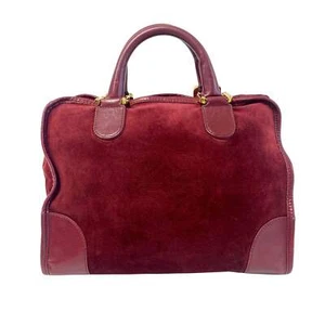 LOEWE Henkeltasche Amazona 32 Burgund Wildleder - Bild 1 von 14