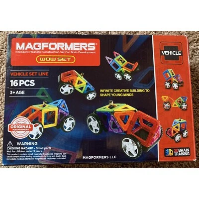 Magformers WOW Set 16 Piece Vehicle Set Line (63094) - Image 1 of 4