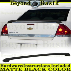 2006-2013 Chevrolet Chevy IMPALA MATTE BLACK Factory Style Spoiler Trunk Wing - Picture 1 of 1