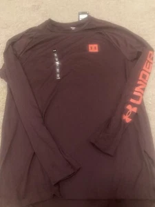 UNDER ARMOUR LIGHTWEIGHT LONG SLEEVE Maroon Poly Tee. Men’s L - Bild 1 von 1