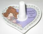 Precious Moments Ring Holder 1997 Heart Wishing You a Bouquet of Blessings