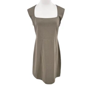 Everlane Womens The 90s Mini Dress Grey Cotton Cap Sleeve Size Large L - Picture 1 of 9