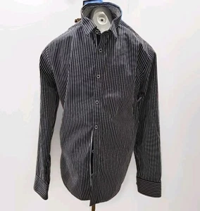 Express Hemd mit großen Nadelstreifen schwarz/weiß gestreift (#162) - Bild 1 von 5