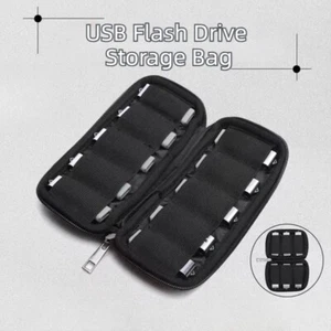 6-slots 10-slots Handbag Case USB Disk Organizer Electronic Accessories - Afbeelding 1 van 10