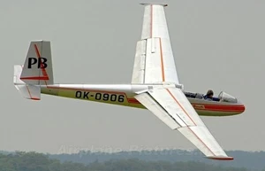 Aerotechnik L-13 Blanik LET Glider L13 Aircraft Wood Model Free Shipping - Picture 1 of 1