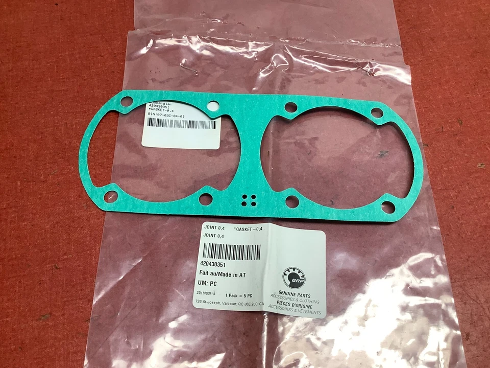 Ski Doo OEM Manifold Gasket Cylinder 1999-2005 420931781 Touring Mxz Gtx 380 500 - Image 1 of 1