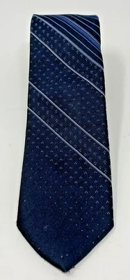 Satines de cuero con corbata a rayas azules Wemlon de Wembley Foto 1 de 3