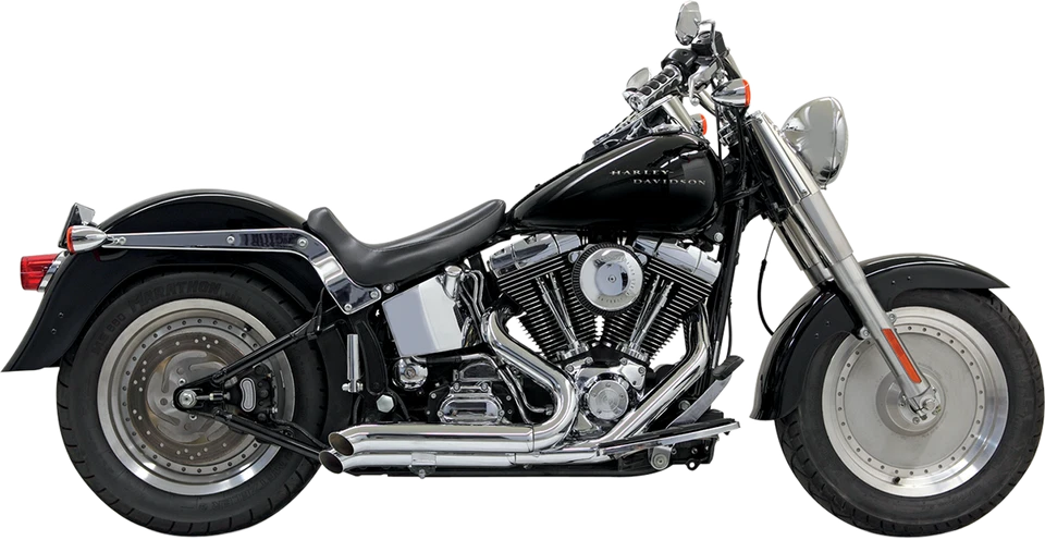 Bassani Pro Street 排气系统带隔热罩适用于 86 - 17 Harley Softail — 第 1/1 张图片