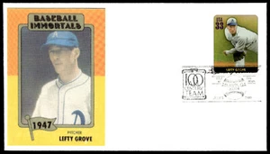 2000 Lefty Grove FDC Baseball Immortals Sports Card Garcia Cachet-Color - Picture 1 of 2