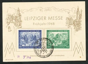Geallieerde bezetting 967 - 968 op kaart met eerstedagstempel - Picture 1 of 2